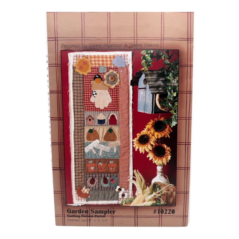 Garden SAMPLER QUILT PATTERN- BY KENNA REYNOLDS AND DONNA MALONE 1994 NEW